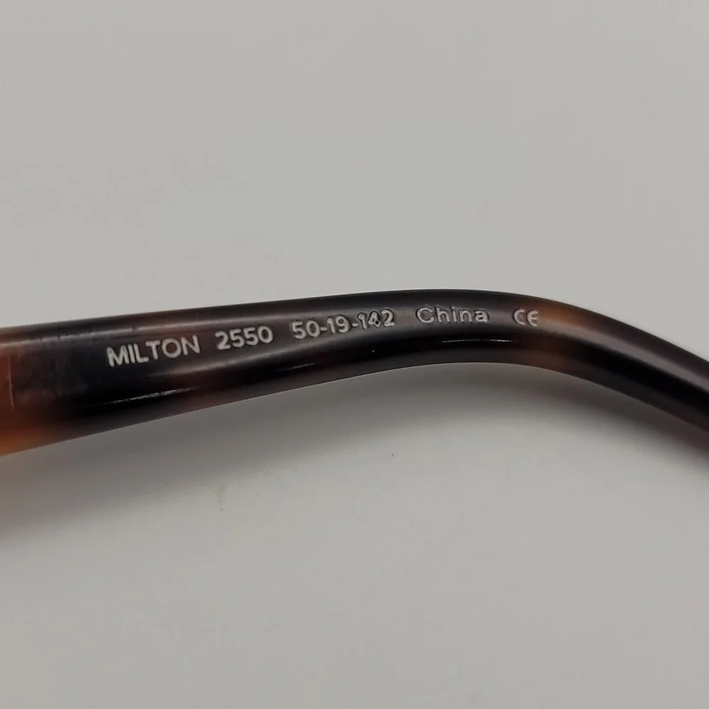 Warby Parker Milton 2550 Eyeglasses Frames Only 50-19-142 Navy Tortoise Round